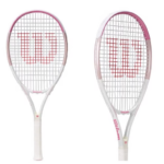 Beginners' tennis rackets are lightweight, shock-absorbing and big-face female college students.