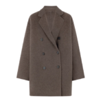 Wool coat, silk down wool yak wool double-breasted coat