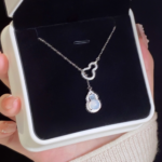 Jadeite Huulu Necklace for Women, 999 Pure Silver